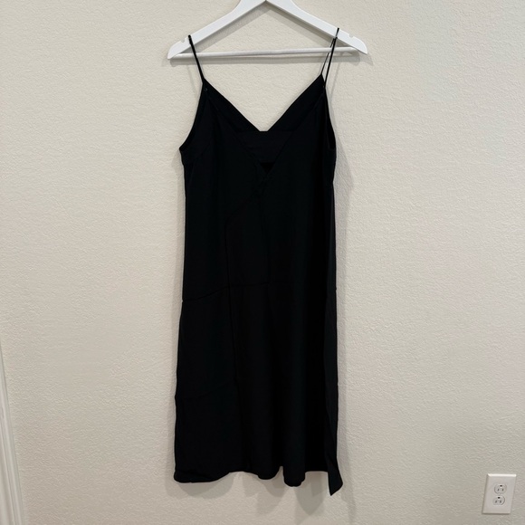 Cuyana Silk Slip Dress in Black colorway - Picture 3 of 6